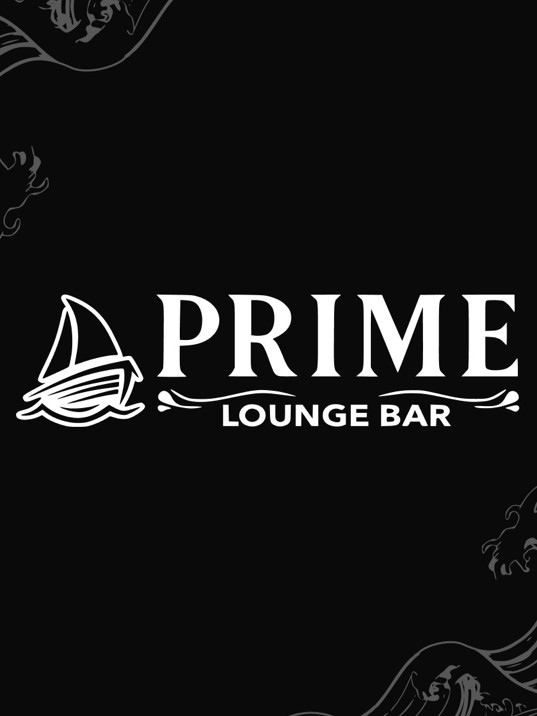 Логотип Prime Lounge Bar на чёрном